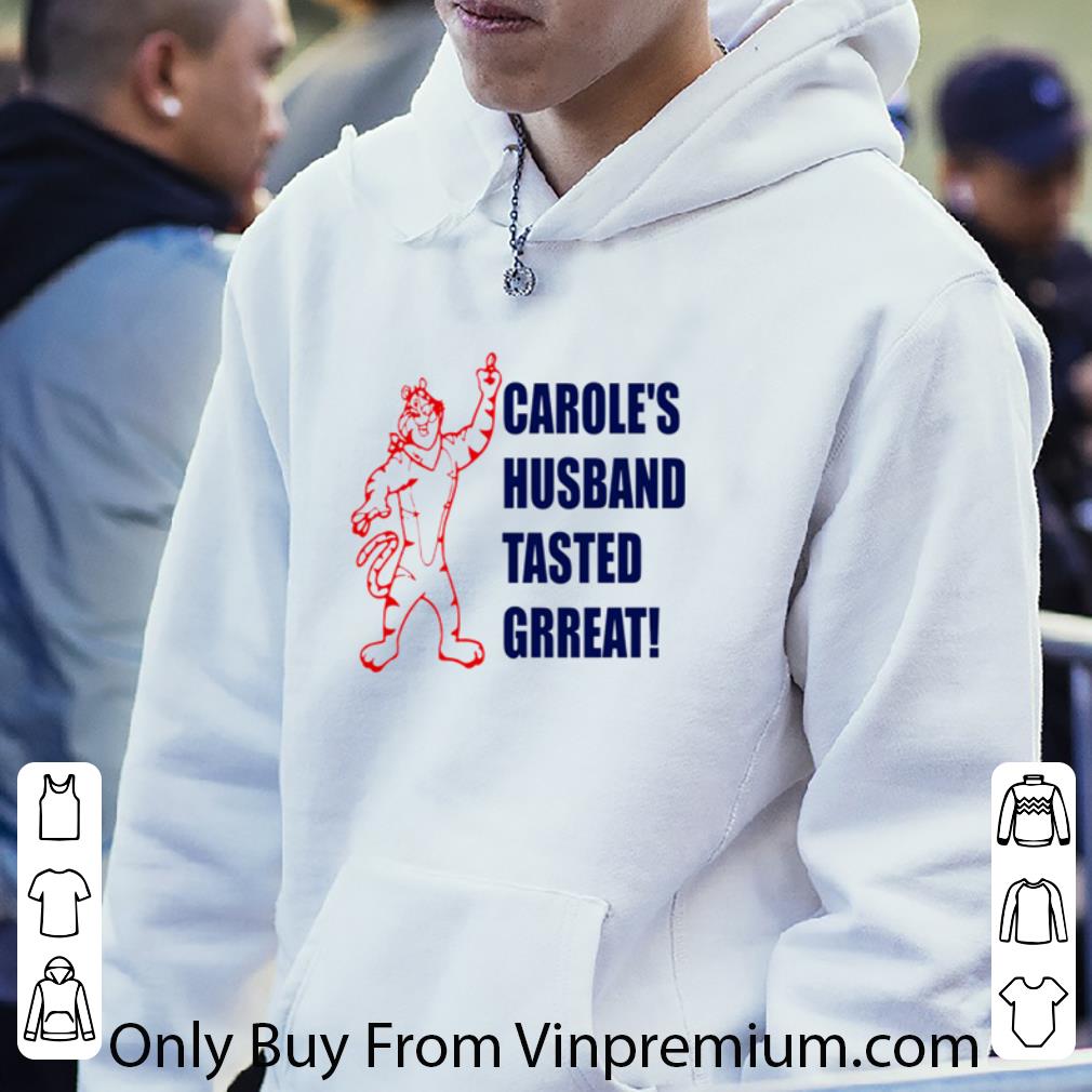 564e4737 pretty tiger king carole s husband tasted great shirt 4 - Pretty Tiger King Carole’s Husband Tasted Great shirt