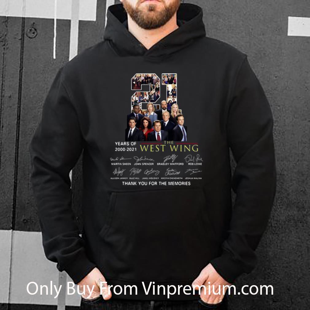 5686d251 pretty 21 years of the west wing thank you for the memories signatures shirt 4 - Pretty 21 Years Of The West Wing Thank You For The Memories Signatures shirt