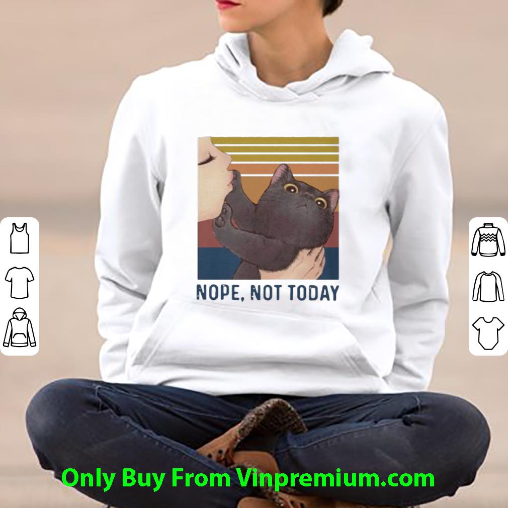 636352b4 official vintage black cat nope not today don t kiss me shirt 4 - Official Vintage Black Cat Nope Not Today Don't Kiss Me shirt