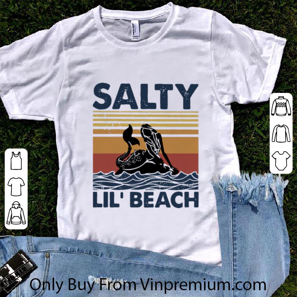 Great Vintage Mermaid Salty Lil’ Beach shirt