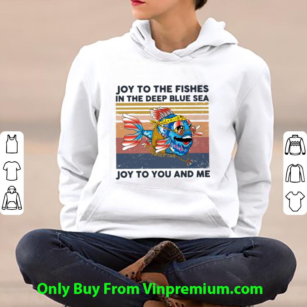 abf93409 official vintage joy to the fishes in the deep blue sea joy to you and me shirt 4 - Official Vintage Joy To The Fishes In The Deep Blue Sea Joy To You And Me shirt