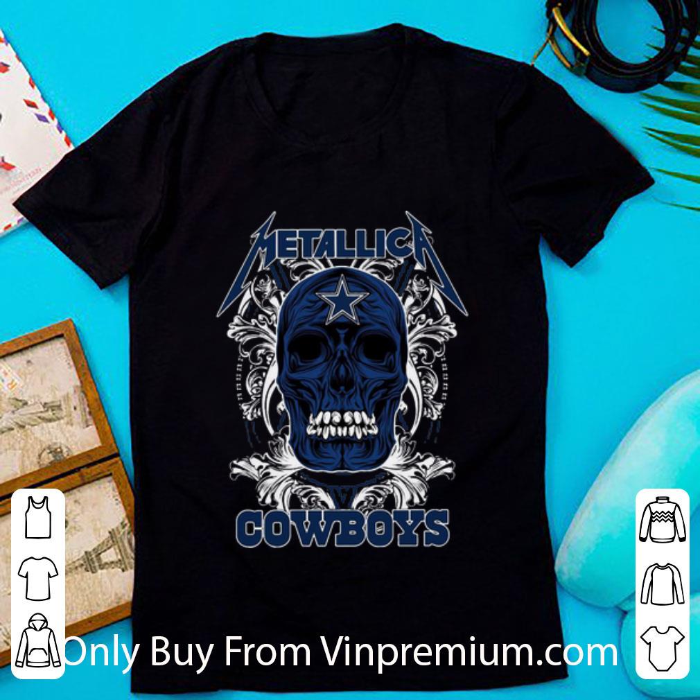 Great Dallas Cowboys Skull Metallica shirt