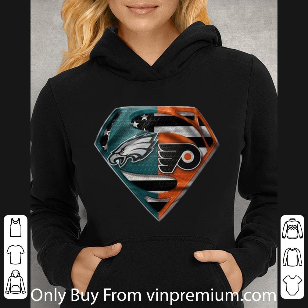 d5920193 pretty superman philadelphia eagles and philadelphia flyers shirt 4 - Pretty Superman Philadelphia Eagles And Philadelphia Flyers shirt