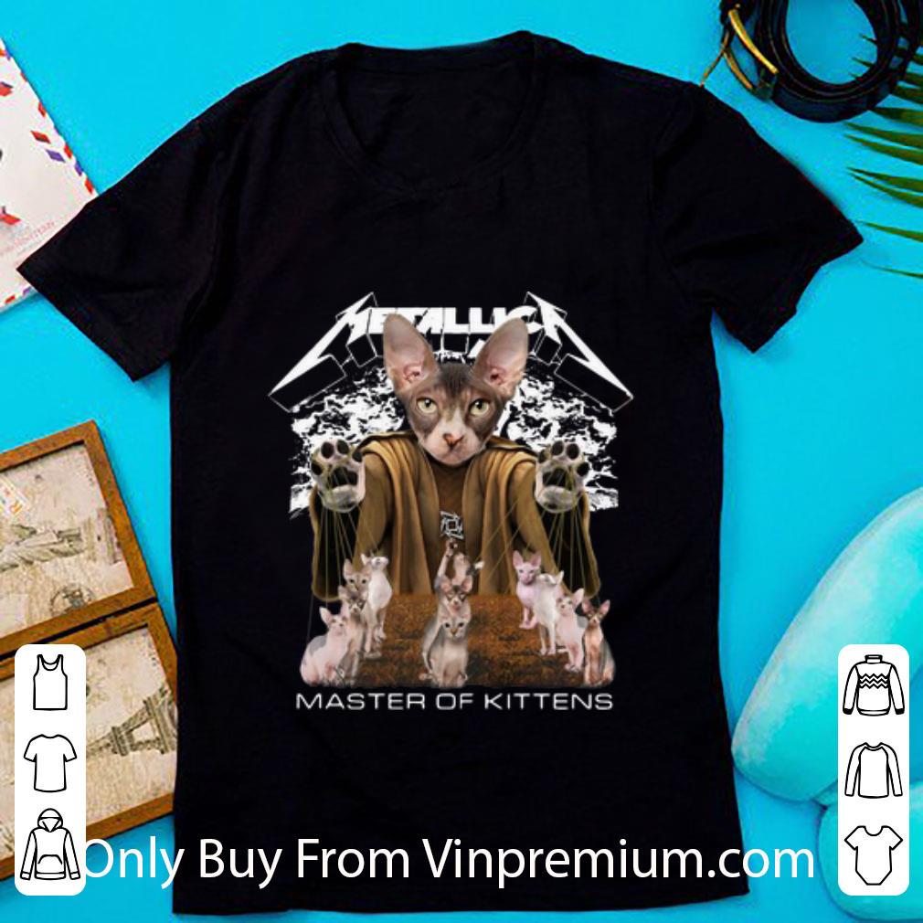 Premium Metallica Sphynx Cats Master Of Kittens Cat Lovers shirt