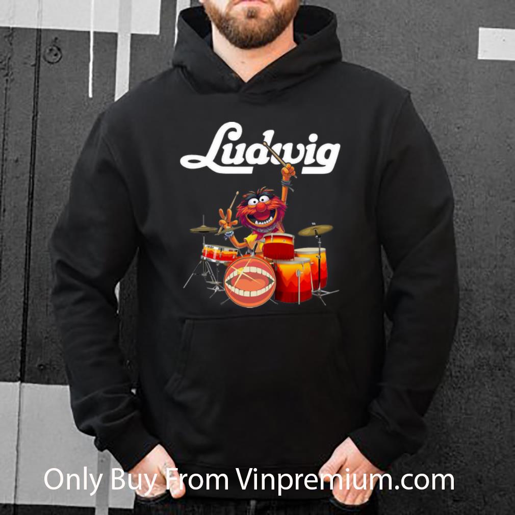 e7ed2096 great ludwig muppets playing drum shirt 4 - Great Ludwig Muppets Playing Drum shirt