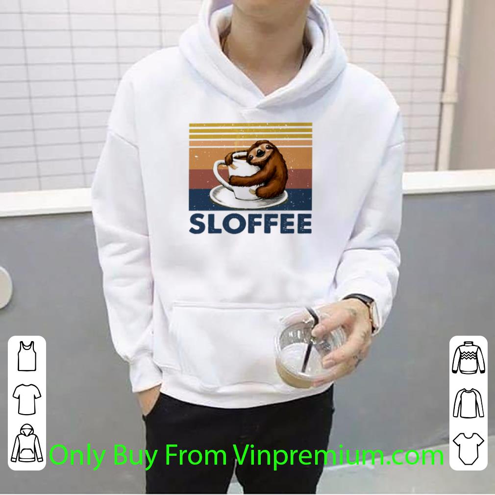 e8ca31b0 official vintage sloffee sloth hug coffee shirt 4 - Official Vintage Sloffee Sloth Hug Coffee shirt