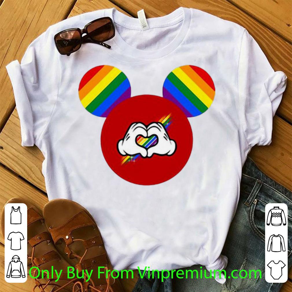 Hot Mickey Mouse LGBT Heart shirt