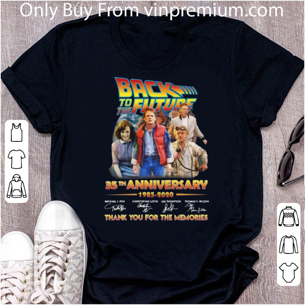 Great Back To The Future 35th Anniversary Thank You For The Memories shirt