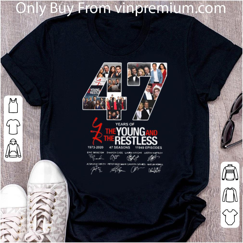 Official 47 Years Of The Young And The Restless 1973-2020 Signatures shirt