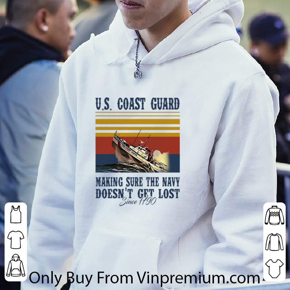 47bcc43b pretty vintage us coast guard making sure the navy doesn t get lost shirt 4 - Pretty Vintage US Coast Guard Making Sure The Navy Doesn’t Get Lost shirt
