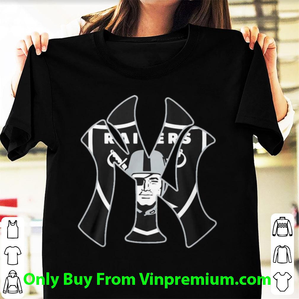 Pretty Oakland Raiders Inside New York Yankees shirt