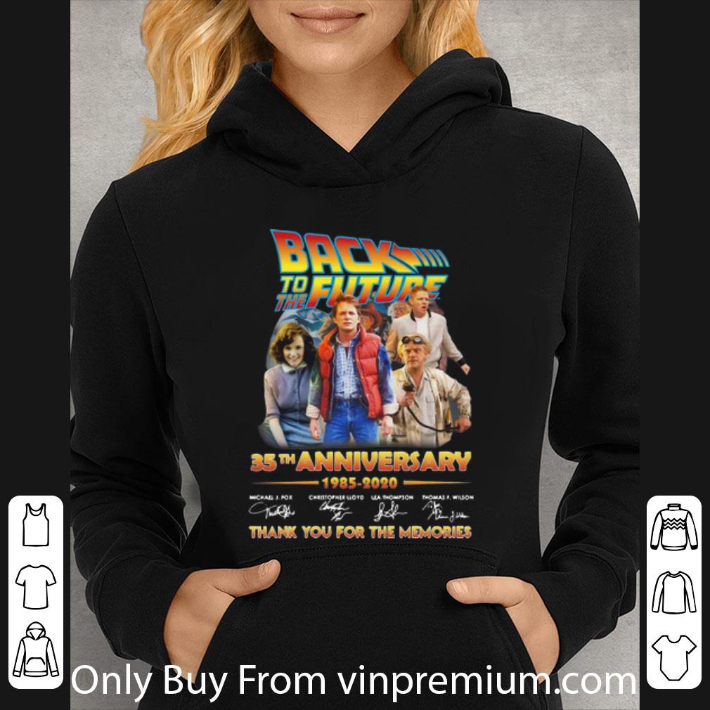 db05acf7 great back to the future 35th anniversary thank you for the memories shirt 4 - Great Back To The Future 35th Anniversary Thank You For The Memories shirt