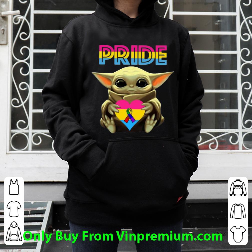 eb7870c6 great pride baby yoda heart rainbow ribbon shirt 4 - Great Pride Baby Yoda Heart Rainbow Ribbon shirt
