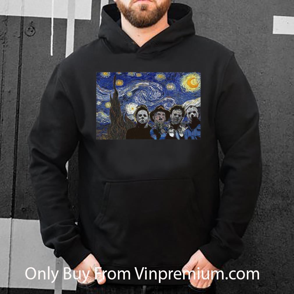 f312c2e6 original starry night horror characters shirt 4 - Original Starry Night Horror Characters shirt