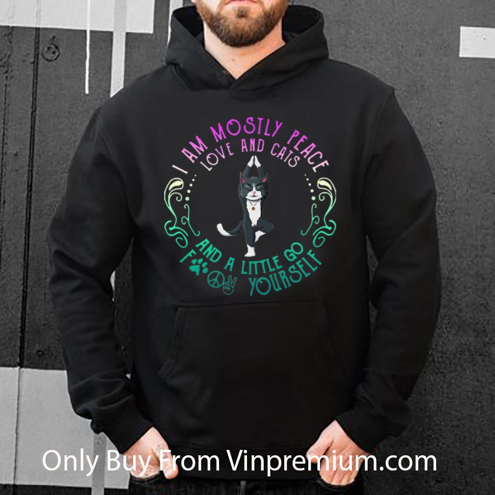 31b6f63e top cat yoga i am mostly peace love and cats and a little go fuck yourself shirt 4 - Top Cat Yoga I Am Mostly Peace Love And Cats And A Little Go Fuck Yourself shirt