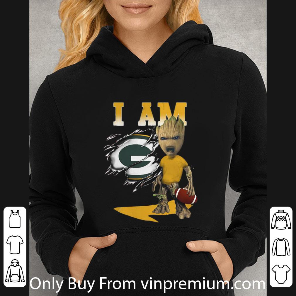 3b3abaee original baby groot i am green bay packers shirt 4 - Original Baby Groot I Am Green Bay Packers shirt