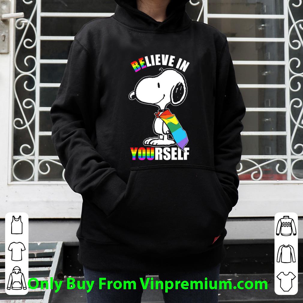 3c7f2759 awesome snoopy believe in yourself lgbt shirt 4 - Awesome Snoopy Believe In Yourself LGBT shirt
