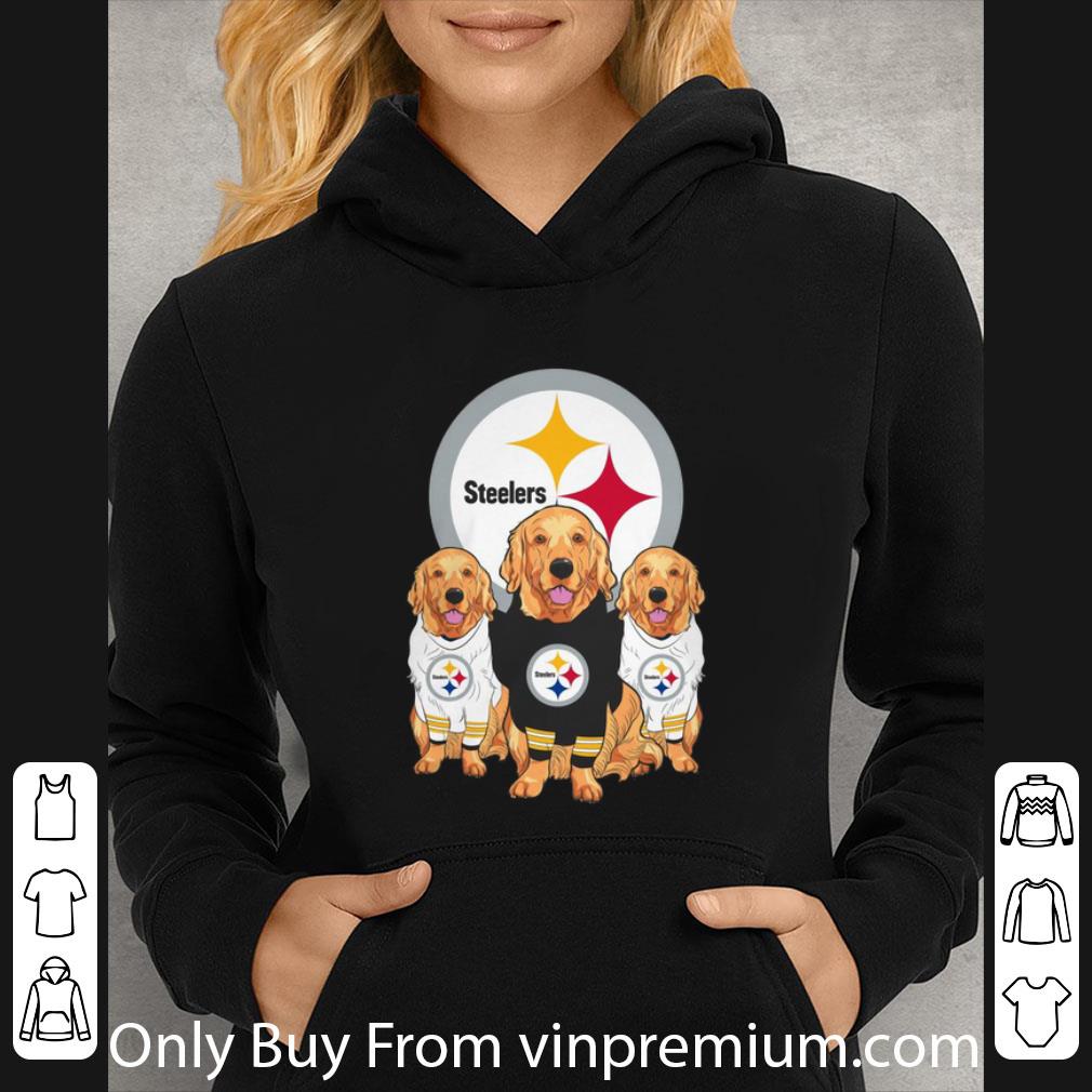 57fe07d1 awesome golden retriever pittsburgh steelers dog lovers shirt 4 - Awesome Golden Retriever Pittsburgh Steelers Dog Lovers shirt