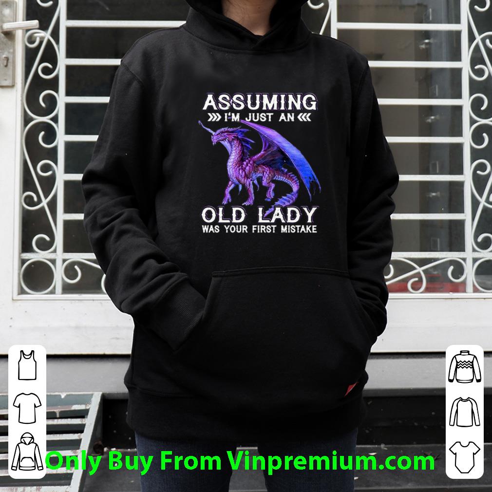 9056da9d original purple dragon assuming i m just an old lady was your first mistake shirt 4 - Original Purple Dragon Assuming I’m Just An Old Lady Was Your First Mistake shirt