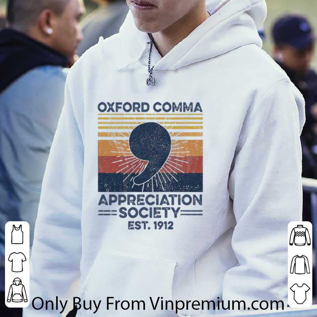 b5d89888 original vintage oxford comma appreciation society est 1912 shirt 4 - Original Vintage Oxford Comma Appreciation Society Est. 1912 shirt