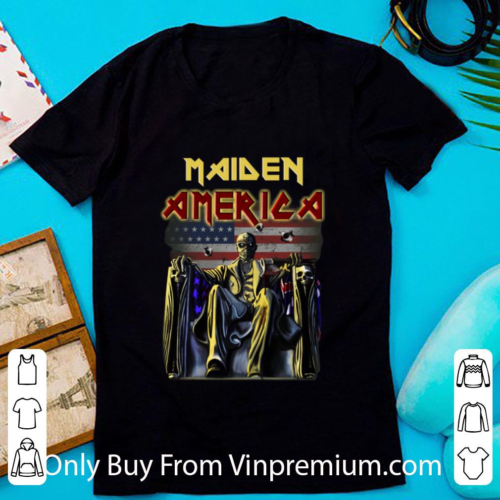 Nice Iron Maiden American Flag shirt