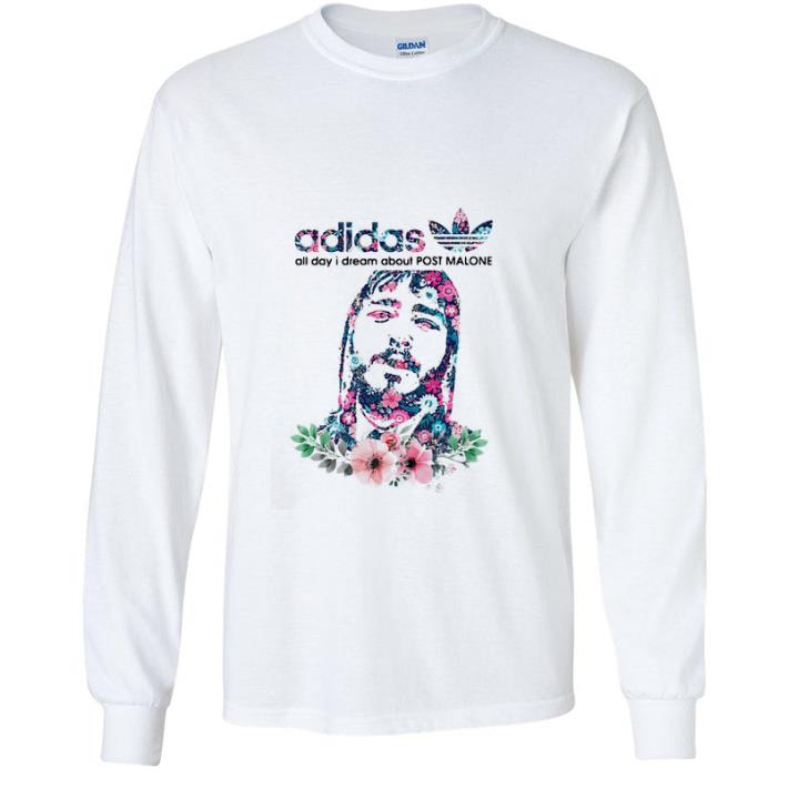 fc3cf059 pretty adidas all day i dream about post malone flower shirt 4 - Pretty Adidas All Day I Dream About Post Malone Flower shirt