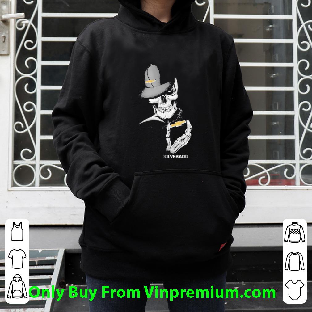 24c0ebfa official skeleton skull silverado logo shirt 4 - Official Skeleton Skull Silverado Logo shirt