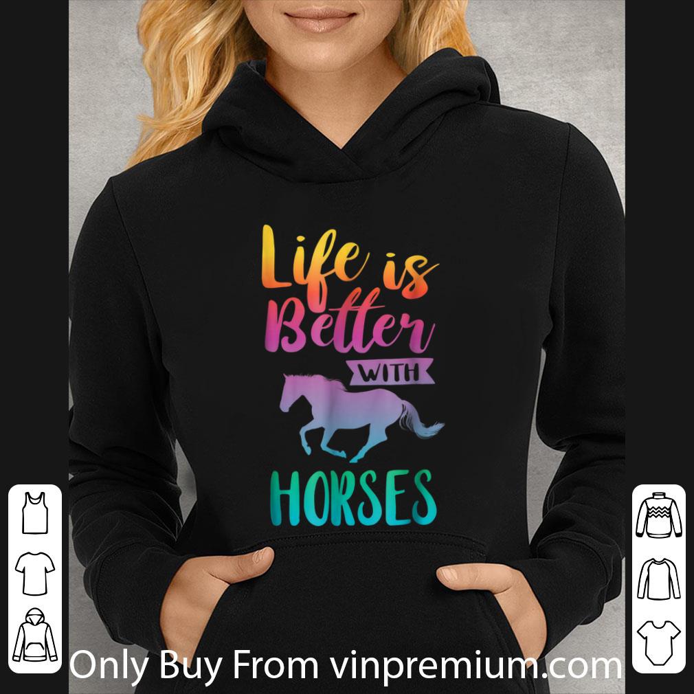 Premium Life Is Better With Horses Riding shirt 6659741c premium life is better with horses riding shirt 4 - Premium Life Is Better With Horses Riding shirt