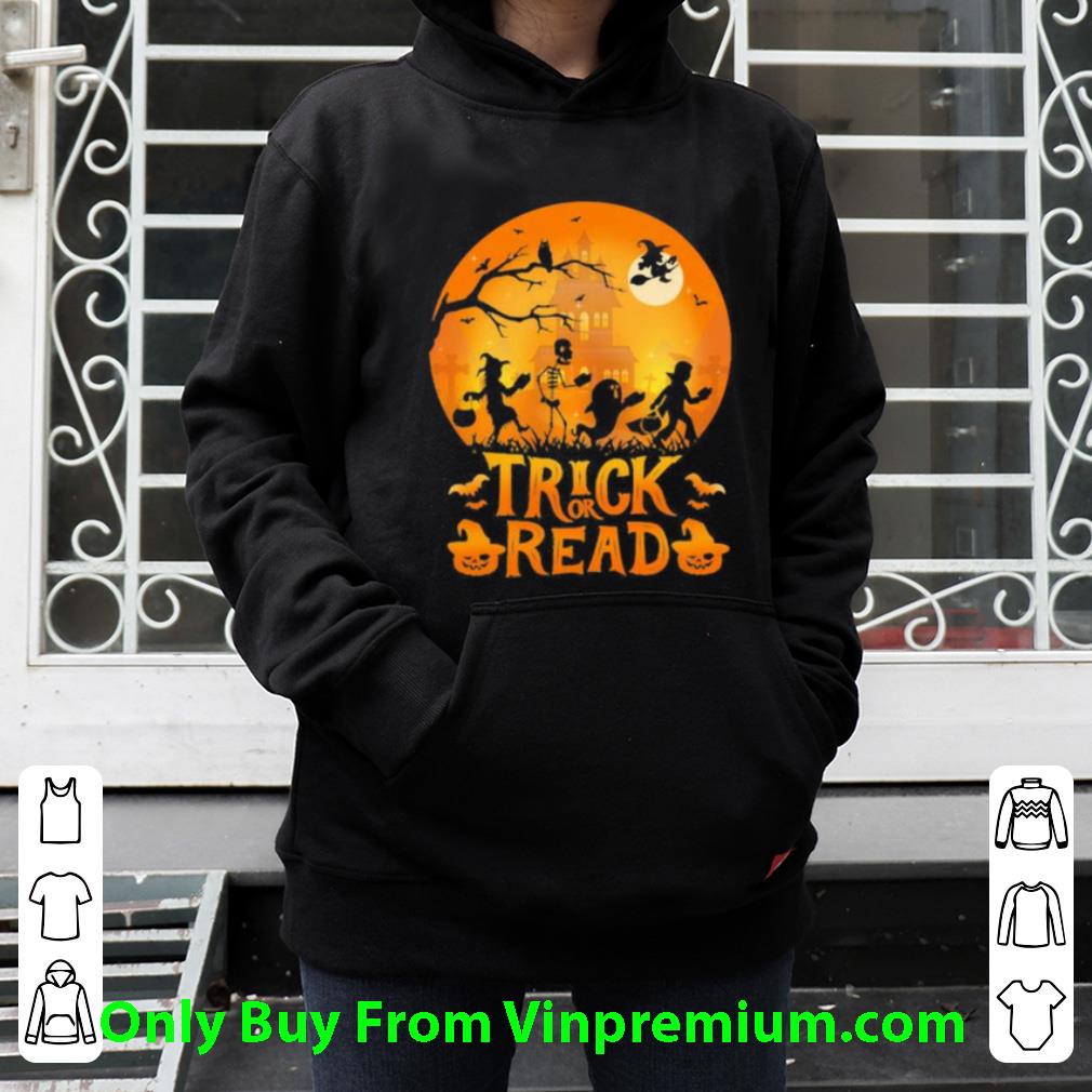 7dfade23 nice trick or read witch and ghost halloween shirt 4 - Nice Trick Or Read Witch And Ghost Halloween shirt