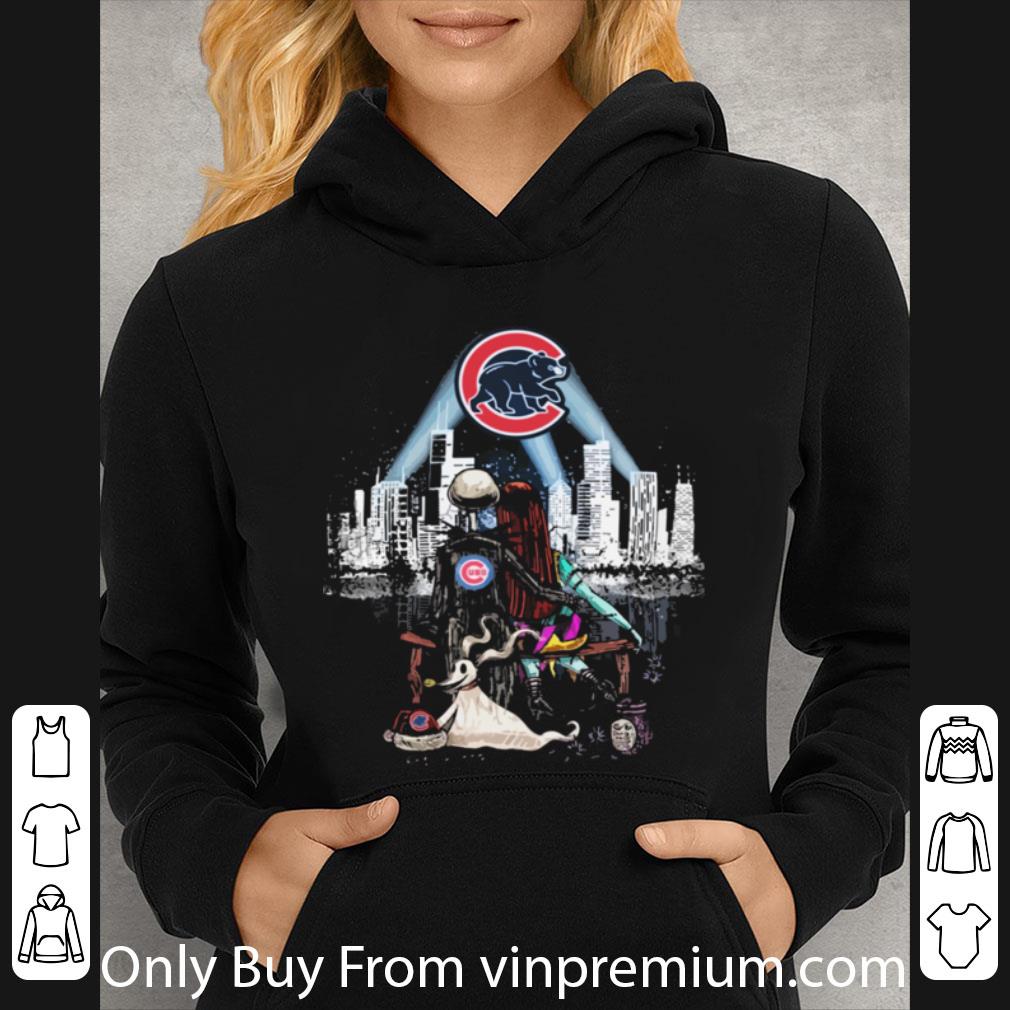 a402ae8a great jack skellington and sally seeing chicago cubs shirt 4 - Great Jack Skellington And Sally Seeing Chicago Cubs shirt