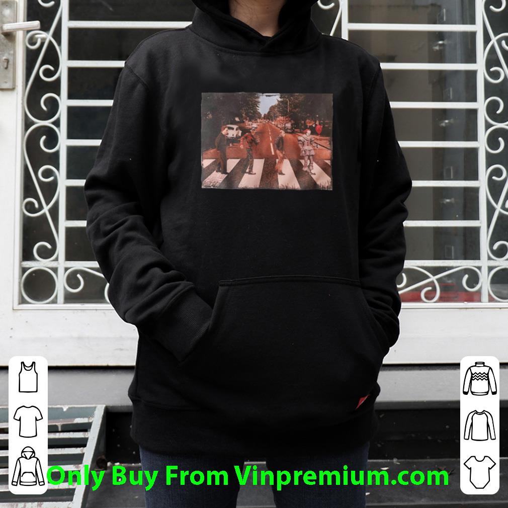 d576cfe8 premium abbey road pennywise jason voorhees freddy krueger michael myers shirt 4 - Premium Abbey Road Pennywise Jason Voorhees Freddy Krueger Michael Myers shirt