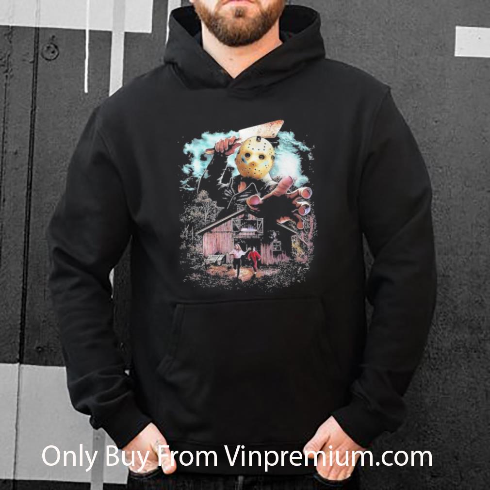 d6c65988 original halloween jason voorhees holding knife shirt 4 - Original Halloween Jason Voorhees Holding Knife shirt