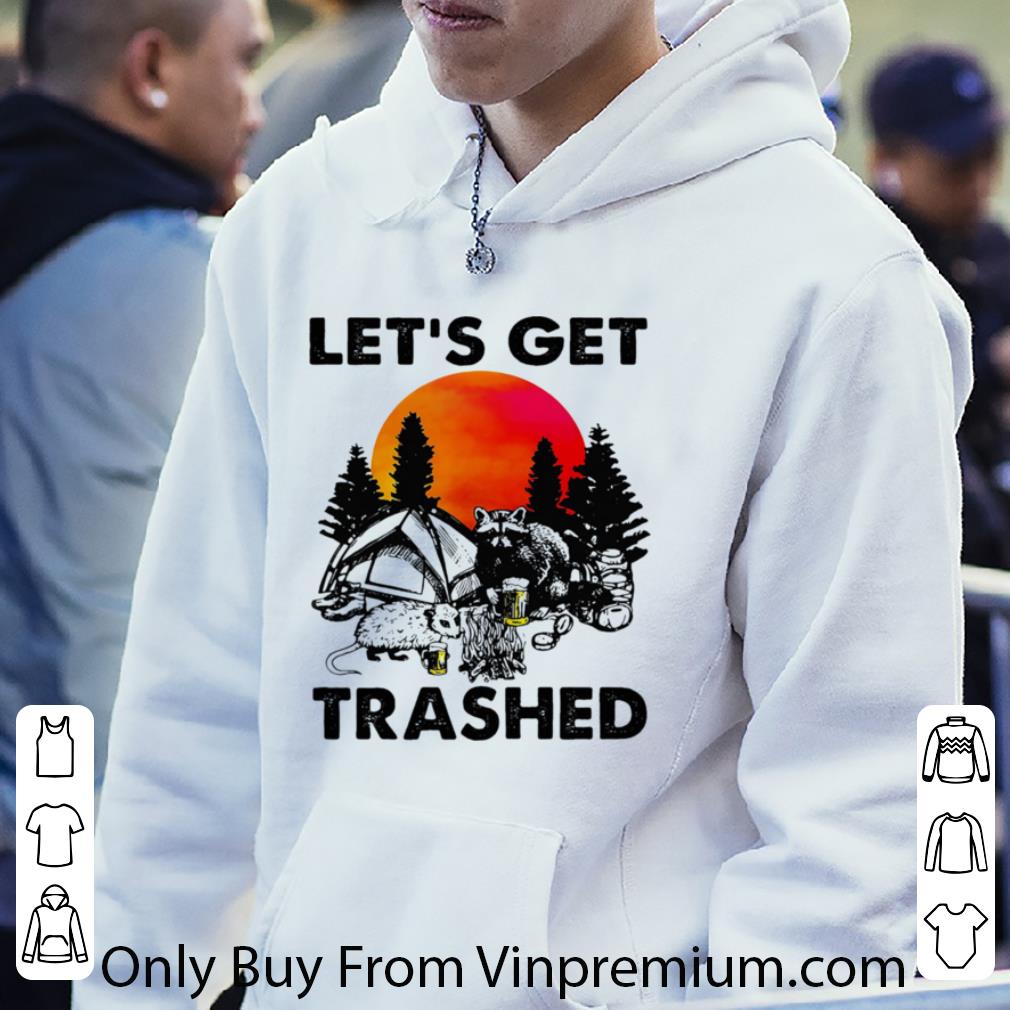 Hot Raccoon Let’s Get Trashed Sunset shirt eaa88aee hot raccoon let s get trashed sunset shirt 4 - Hot Raccoon Let’s Get Trashed Sunset shirt