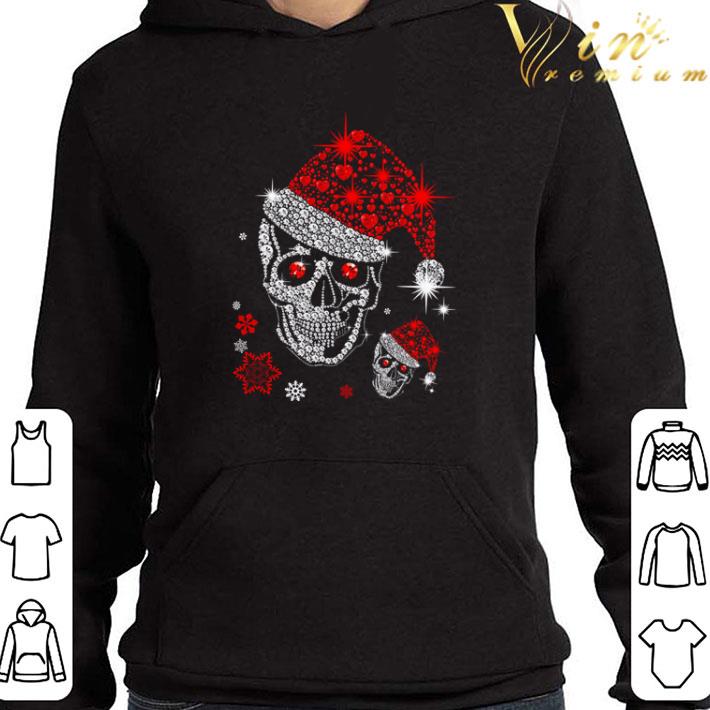 Skull diamond Christmas with Santa hat shirt 04b6c177 skull diamond christmas with santa hat shirt 4 - Skull diamond Christmas with Santa hat shirt