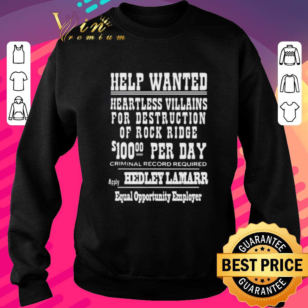 42af17bd pretty help wanted heartless villains for destruction of rock ridge shirt 4 - Pretty Help wanted heartless villains for destruction of rock ridge shirt