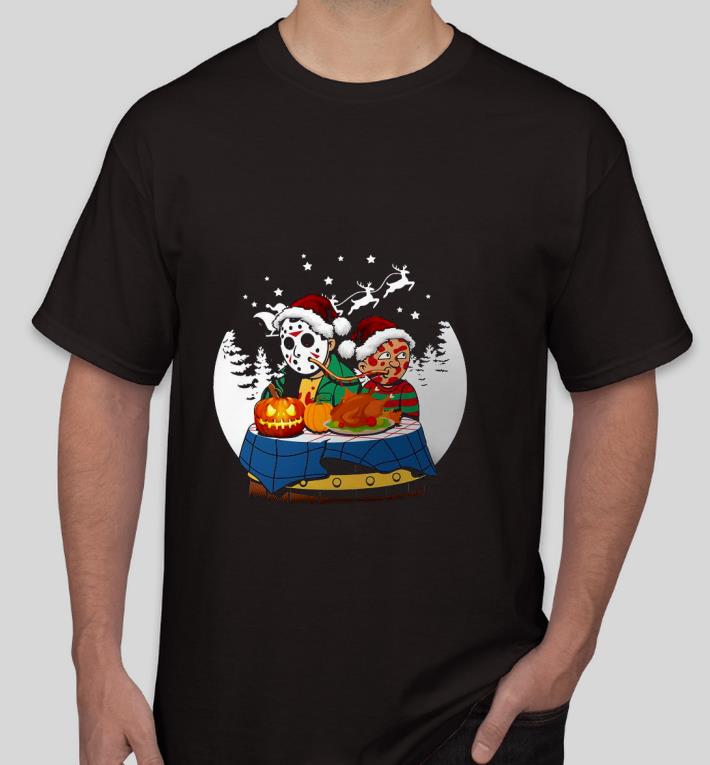 Premium Jason Voorhees and Freddy Krueger Lady and The Tramp Shirt 84fe24a5 premium jason voorhees and freddy krueger lady and the tramp shirt 4 - Premium Jason Voorhees and Freddy Krueger Lady and The Tramp Shirt