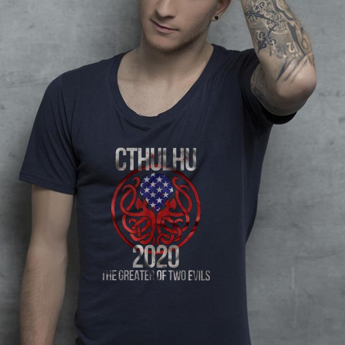c3d16d98 premium cthulhu 2020 the greater of two evils shirt 4 - Premium Cthulhu 2020 The Greater Of Two Evils Shirt