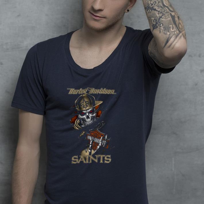 c9b15fa2 nice skull motor harley davidson cycles orleans saints shirt 4 - Nice Skull Motor Harley Davidson Cycles Orleans Saints Shirt