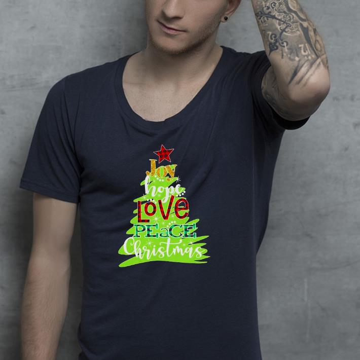 Nice Joy Hope Love Peace Christmas Tree Shirt cf838f3d nice joy hope love peace christmas tree shirt 4 - Nice Joy Hope Love Peace Christmas Tree Shirt