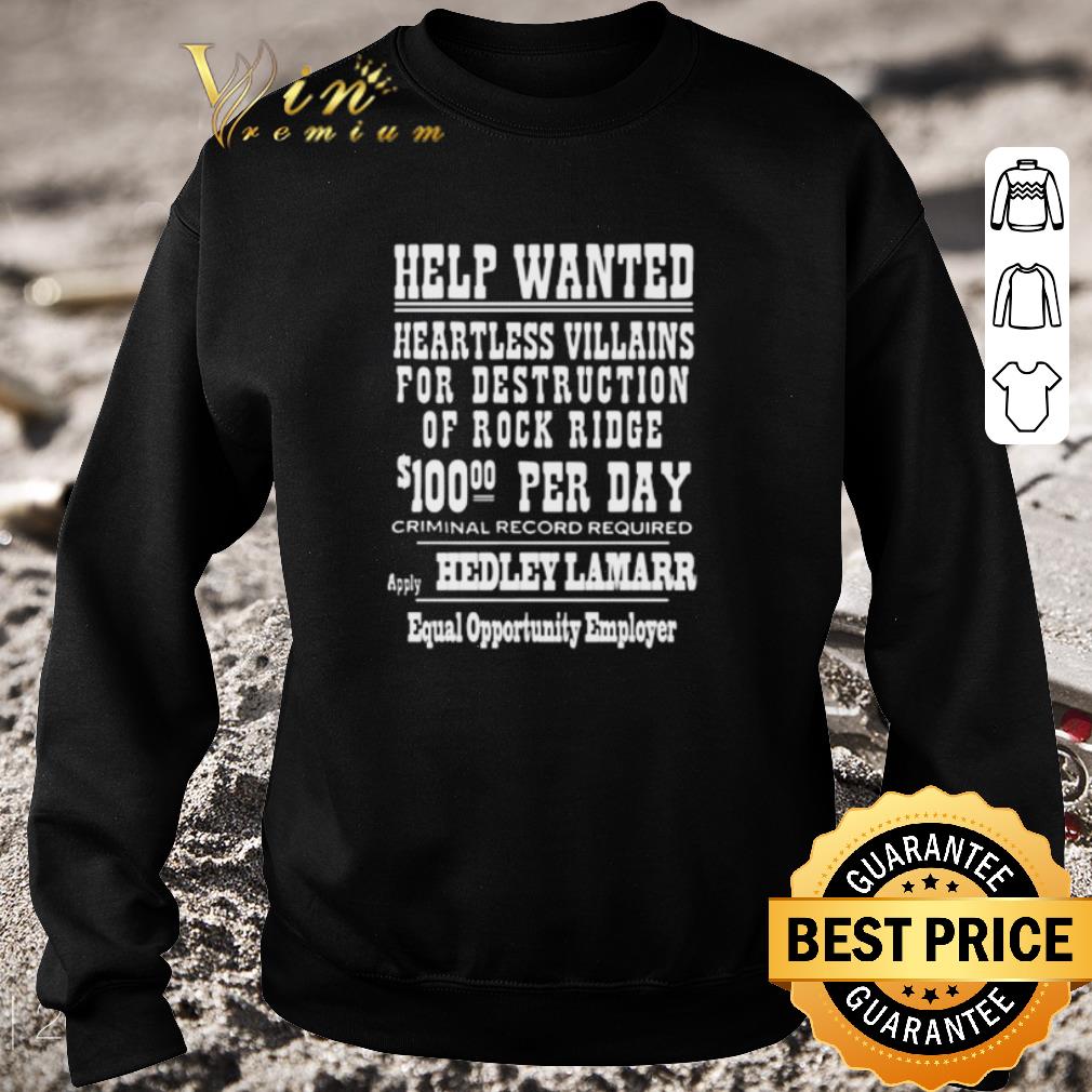 d01a4788 premium help wanted heartless villains for destruction of rock ridge shirt 4 - Premium Help wanted heartless villains for destruction of rock ridge shirt