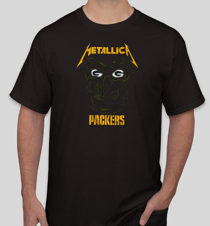 d6c7499f nice skull metallica green bay packers shirt 4 - Nice Skull Metallica Green Bay Packers Shirt