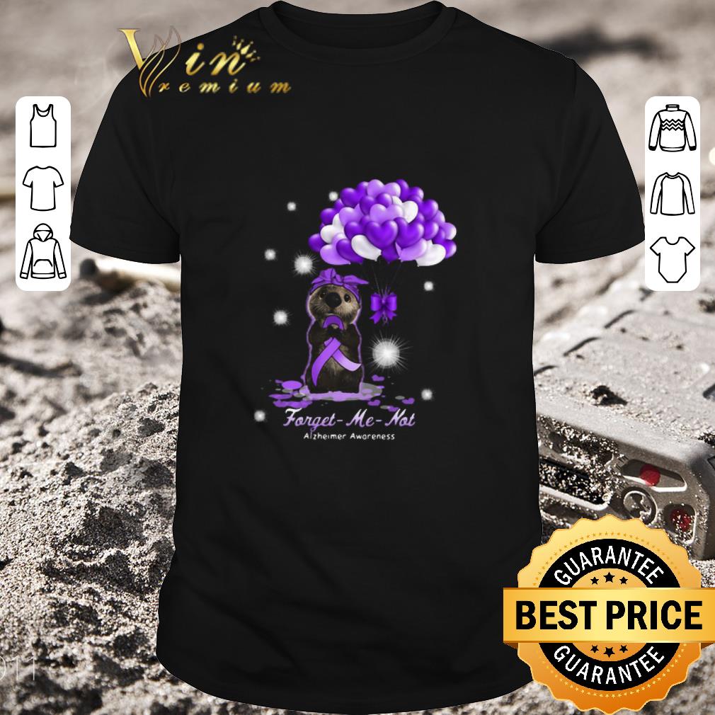 Nice Sloth Forget Me Not Alzheimer Awareness shirt