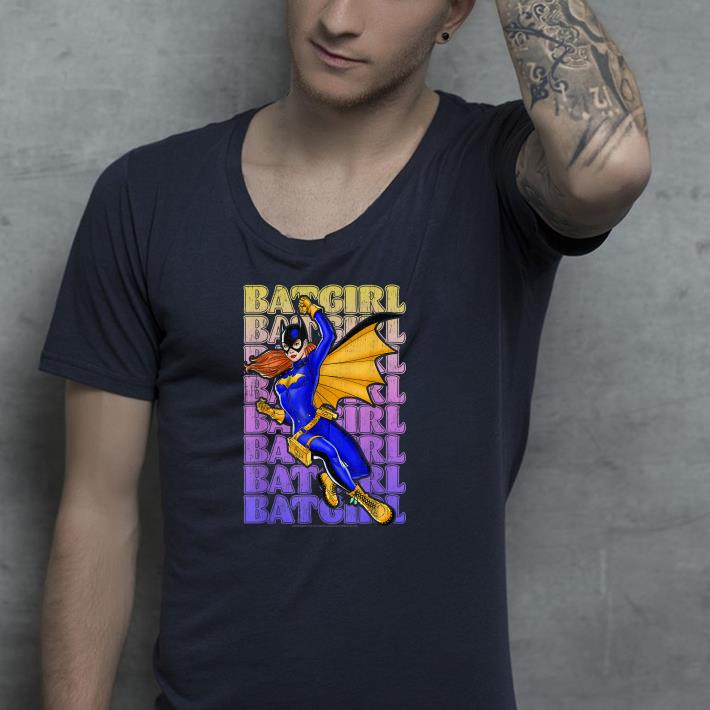 da77c330 nice dc comics batgirl name stack portrait shirt 4 - Nice DC Comics Batgirl Name Stack Portrait Shirt