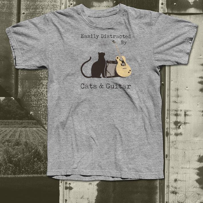 Nice Easily Distracted By Cats And Guitar Shirt f3e1e91f nice easily distracted by cats and guitar shirt 4 - Nice Easily Distracted By Cats And Guitar Shirt