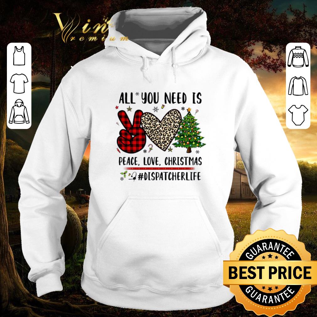 0e44e755 original all you need is peace love christmas dispatcher life christmas sweater shirt 4 - Original All You Need Is Peace Love Christmas Dispatcher Life Christmas Sweater shirt
