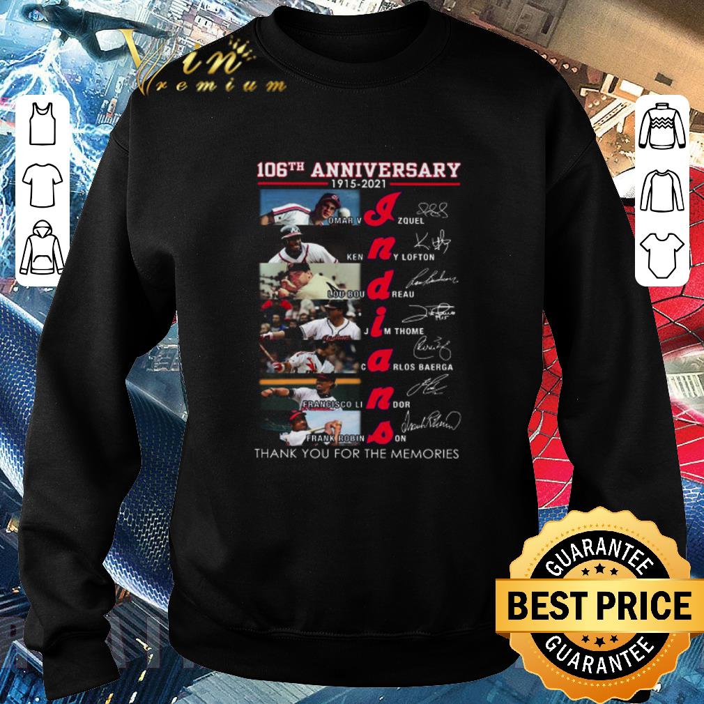 72224e3a premium indians 106th anniversary thank you for the memories signatures shirt 4 - Premium Indians 106th Anniversary Thank You For The Memories Signatures shirt