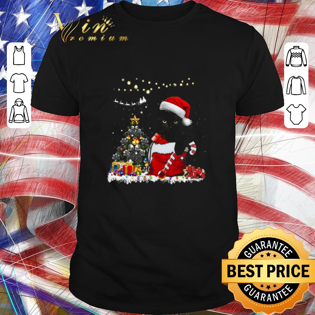 Awesome Santa Black Cat Christmas shirt