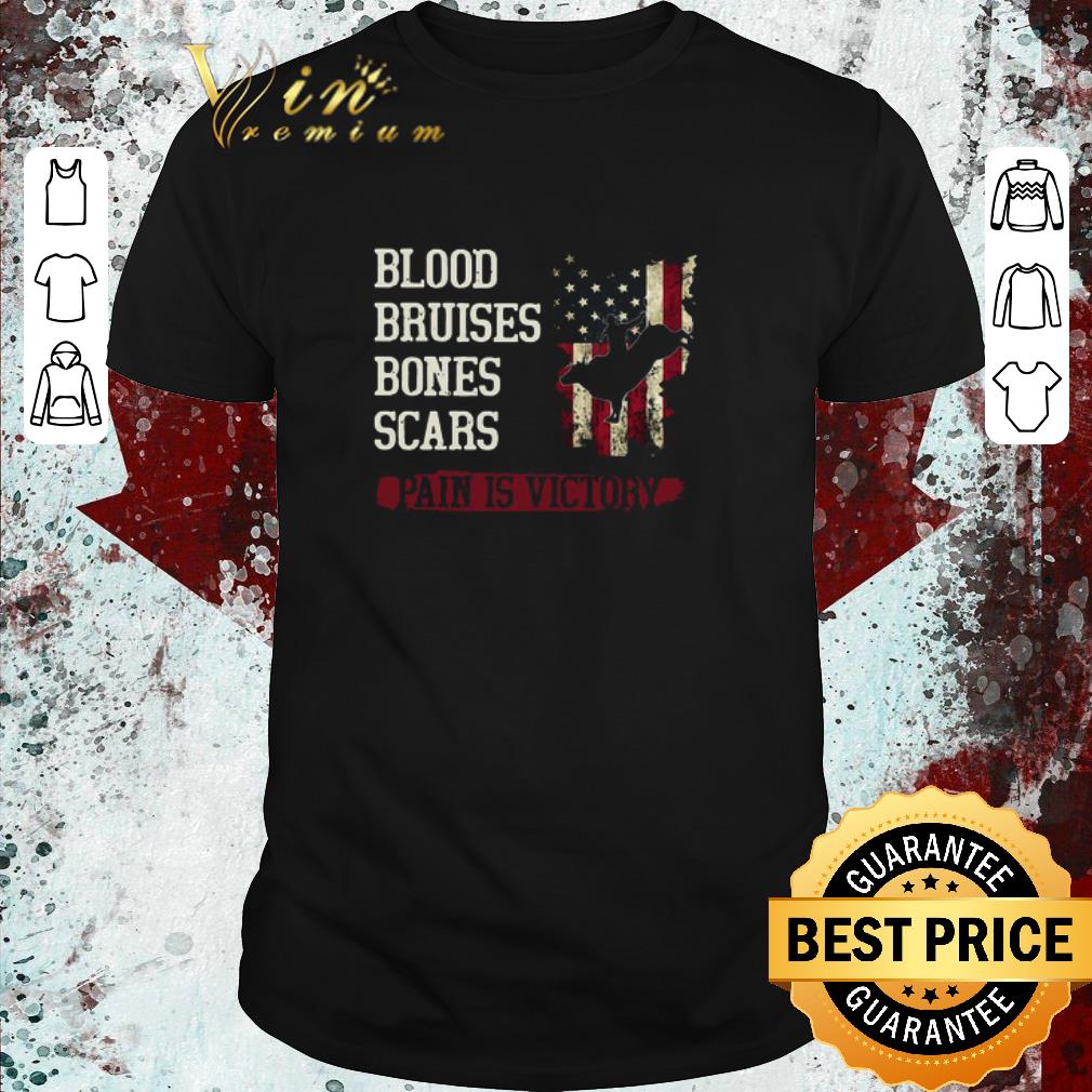 Nice Blood Bruises Bones Scars Pain Is Victory shirt