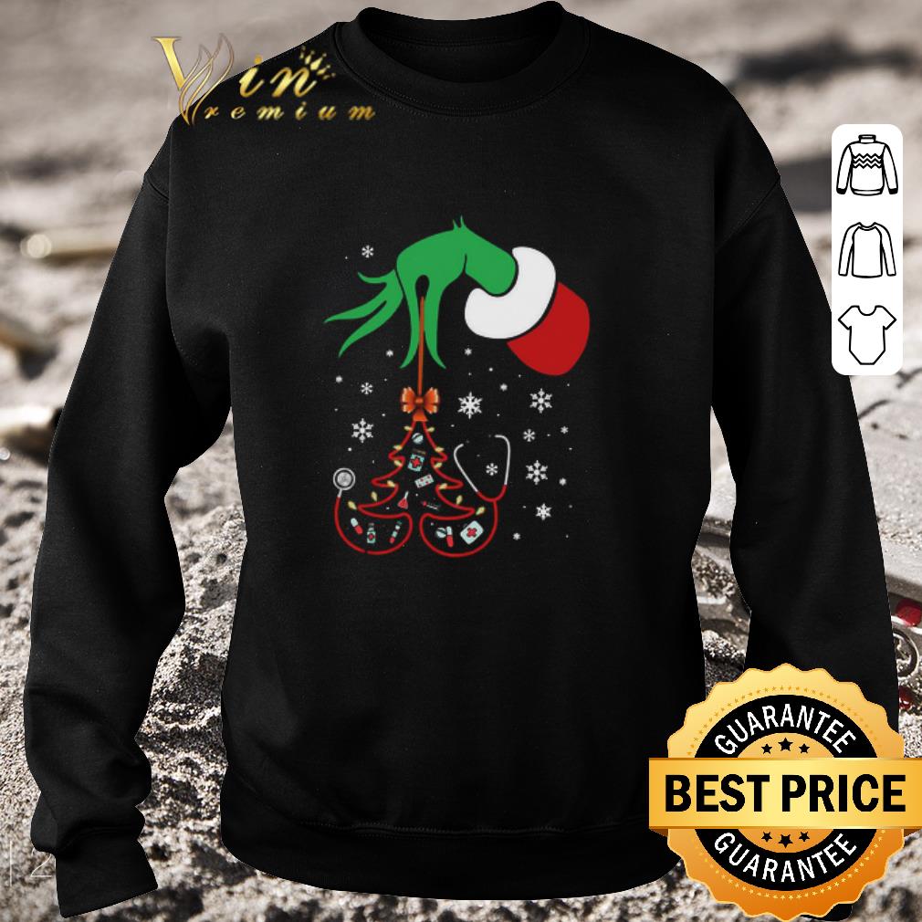 df5db069 official hand grinch holding tree nurse christmas sweater shirt 4 - Official Hand Grinch Holding Tree Nurse Christmas Sweater shirt