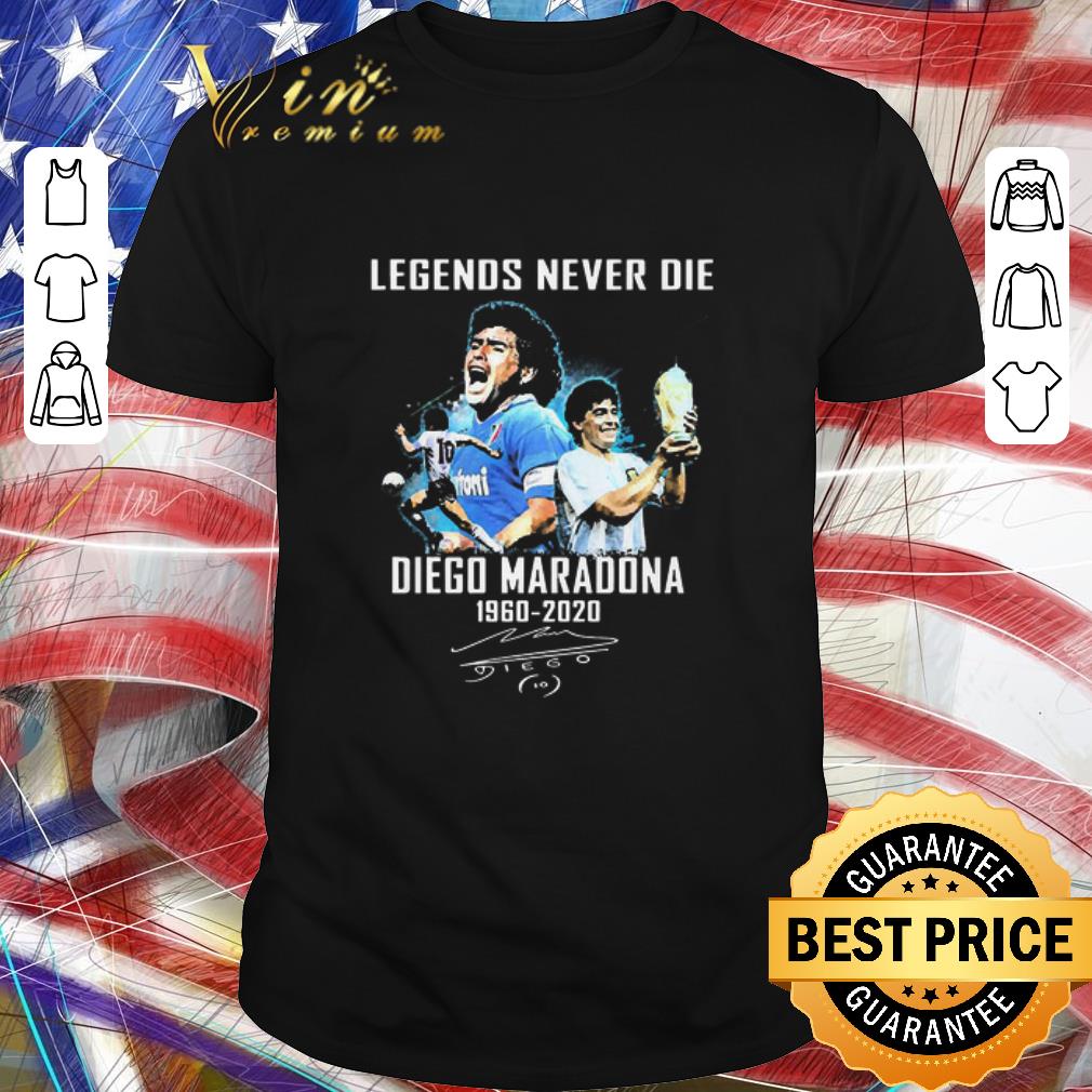 Funny Legends Never Die Diego Maradona 1960 2020 Signature shirt